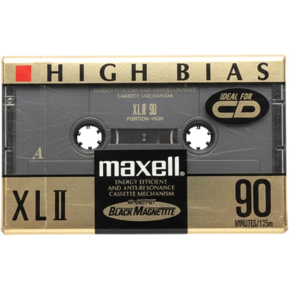 Maxell XLII 90 High Bias Audio Cassette Tape Type II Black Magnetite Japan NOS